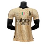 camisa ac milan edi o especial 23 24 jogador puma masculina bege com detalhes em preto 1 1