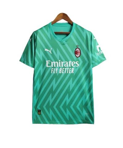 camisa ac milan goleiro 23 24 torcedor puma masculina verde 1 2
