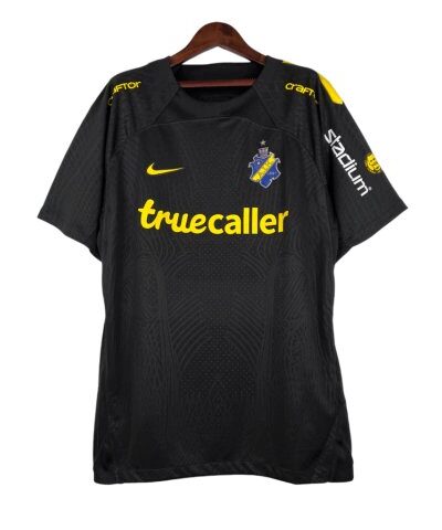 camisa aik edi o especial 23 24 torcedor nike masculina preta com detalhes em amarelo e azul 1 1