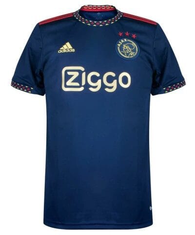 camisa ajax away 22 23 adidas masculina azul 1 1