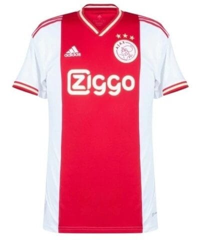 camisa ajax home 22 23 adidas masculina branco e vermelho 1 1
