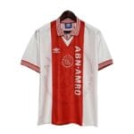 camisa ajax i 1995 1996 masculina umbro branca e vermelha 1 2