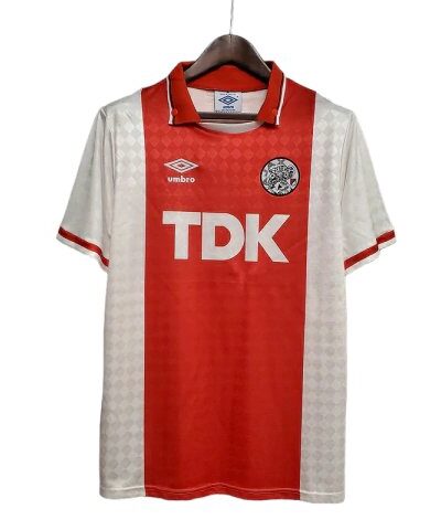camisa ajax retr 1990 1992 vermelha e branca umbro 1 1