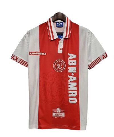 camisa ajax retr 1997 1998 vermelha e branca umbro 1 1