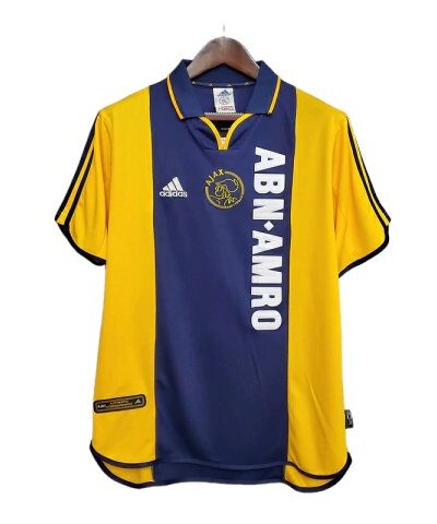 camisa ajax retr 2000 2001 azul e amarela adidas 1 1