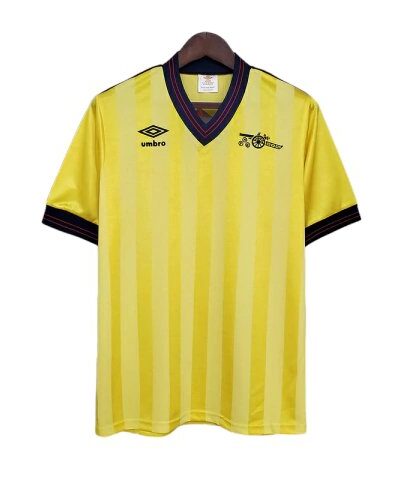 camisa arsenal retr 1983 1986 amarela umbro 1 1