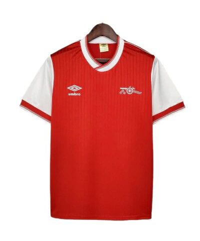 camisa arsenal retr 1983 1986 vermelha e branca umbro 1 1