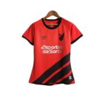 camisa athletico paranaense i 23 24 feminina umbro vermelho e preto 1 1