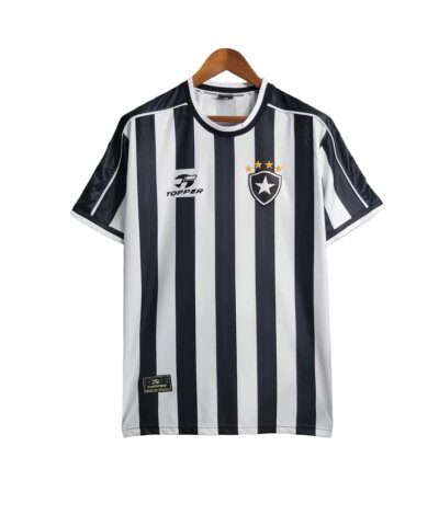 camisa botafogo l retr 99 20 masculina preta e branca 1 2