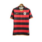 camisa flamengo i retr 08 09 torcedor masculina vermelha com detalhes em preto e amarelo 1 1