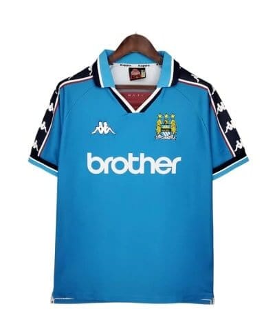 camisa manchester city home retr 97 99 torcedor masculina azul 1 1