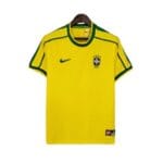camisa retr 1998 sele o brasileira i nike masculina amarela 1 1
