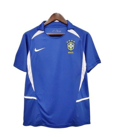 camisa retr 2002 sele o brasileira ii nike masculina azul 1 1