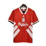 camisa retr liverpool home 1993 torcedor adidas masculina vermelho e branco 1 1