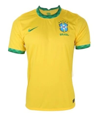 camisa sele o brasileira i 20 21 torcedor nike masculina amarelo e verde 1 1
