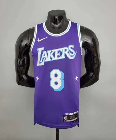 camiseta regata los angeles lakers roxa nike masculina 1 2
