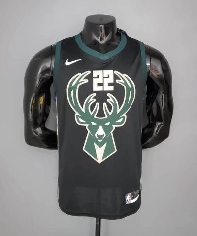 camiseta regata milwaukee bucks preta nike masculina 1 1