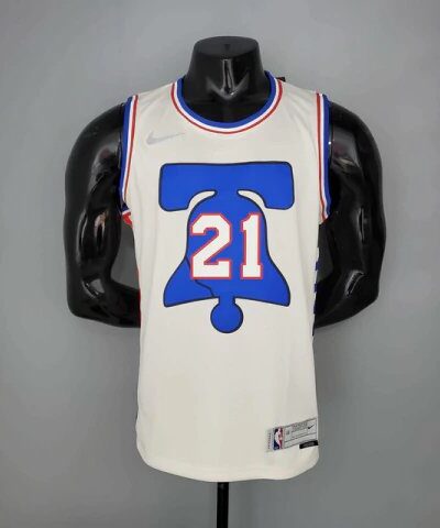 camiseta regata philadelphia 76ers branca nike masculina 1 2