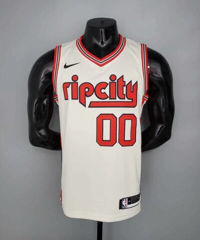 camiseta regata portland trail blazers bege nike masculina 1 1