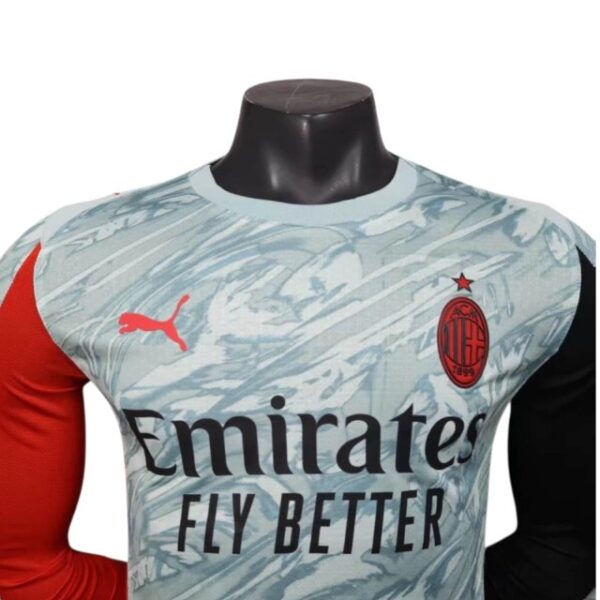 camisa ac milan goleiro i manga longa jogador puma masculina azul