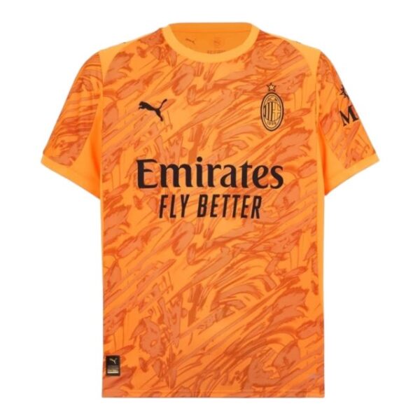 camisa ac milan goleiro ii torcedor puma masculina laranja