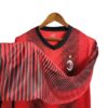 camisa ac milan i manga longa torcedor puma masculina vermelha e preta