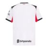 camisa ac milan ii torcedor puma masculina branca com detalhes em vermelho e preto