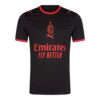 camisa ac milan iii torcedor puma masculina preta com detalhes em vermelho