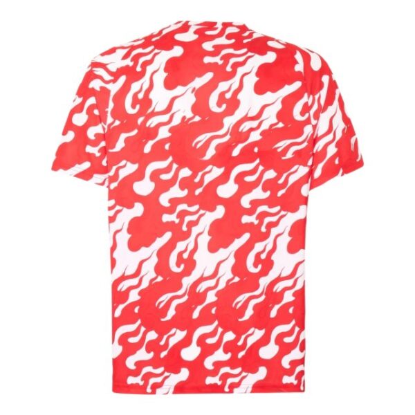 camisa ac milan pre jogo ii torcedor puma masculina branca e vermelha