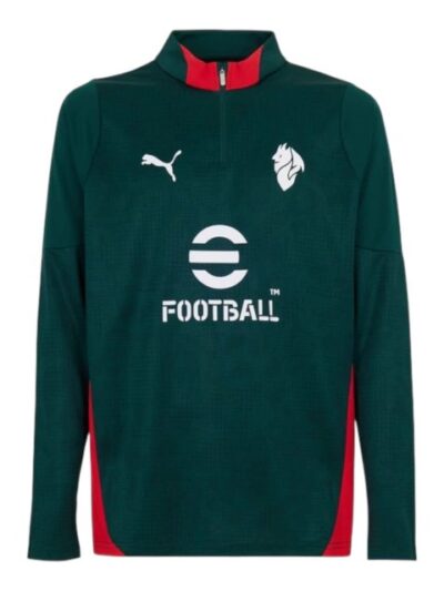 camisa ac milan treino manga longa torcedor puma masculina verde