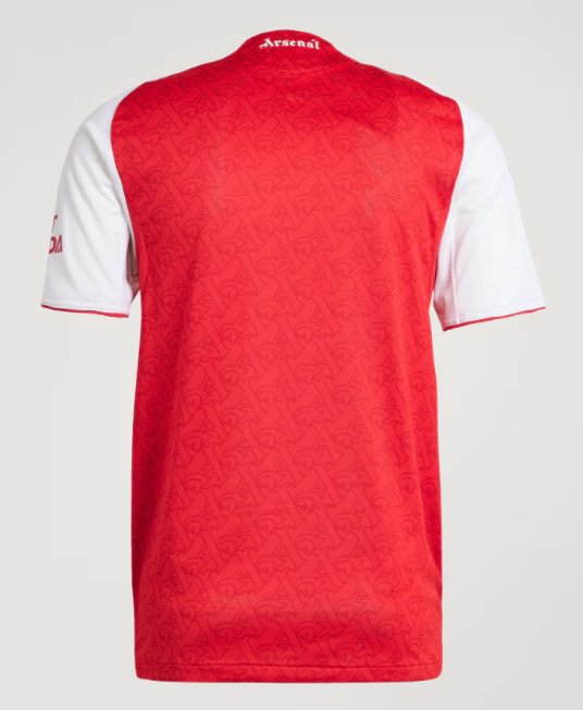 Parte traseira da camisa vermelha do Arsenal