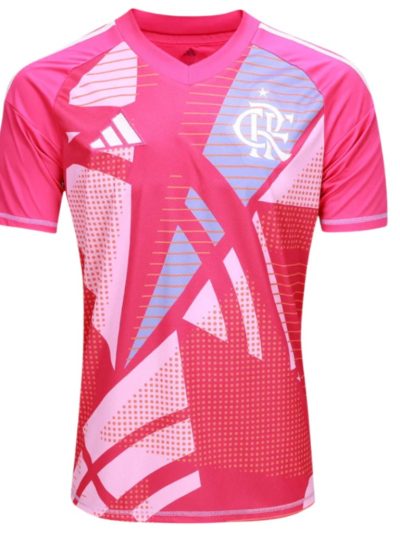Camisa rosa do Flamengo Adidas 2023